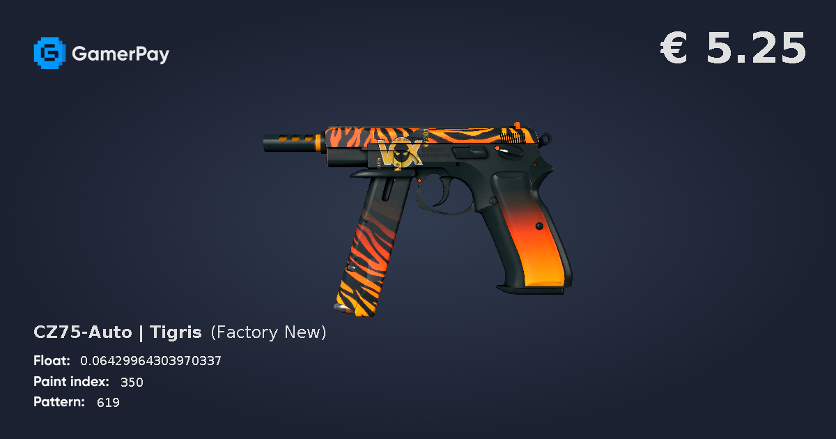 CZ75-Auto | Tigris on GamerPay