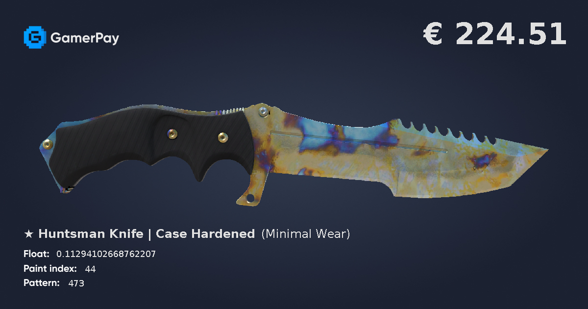 Huntsman Knife Case Hardened on GamerPay