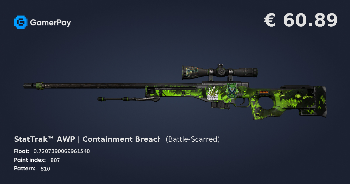 StatTrak™ AWP | Containment Breach on GamerPay