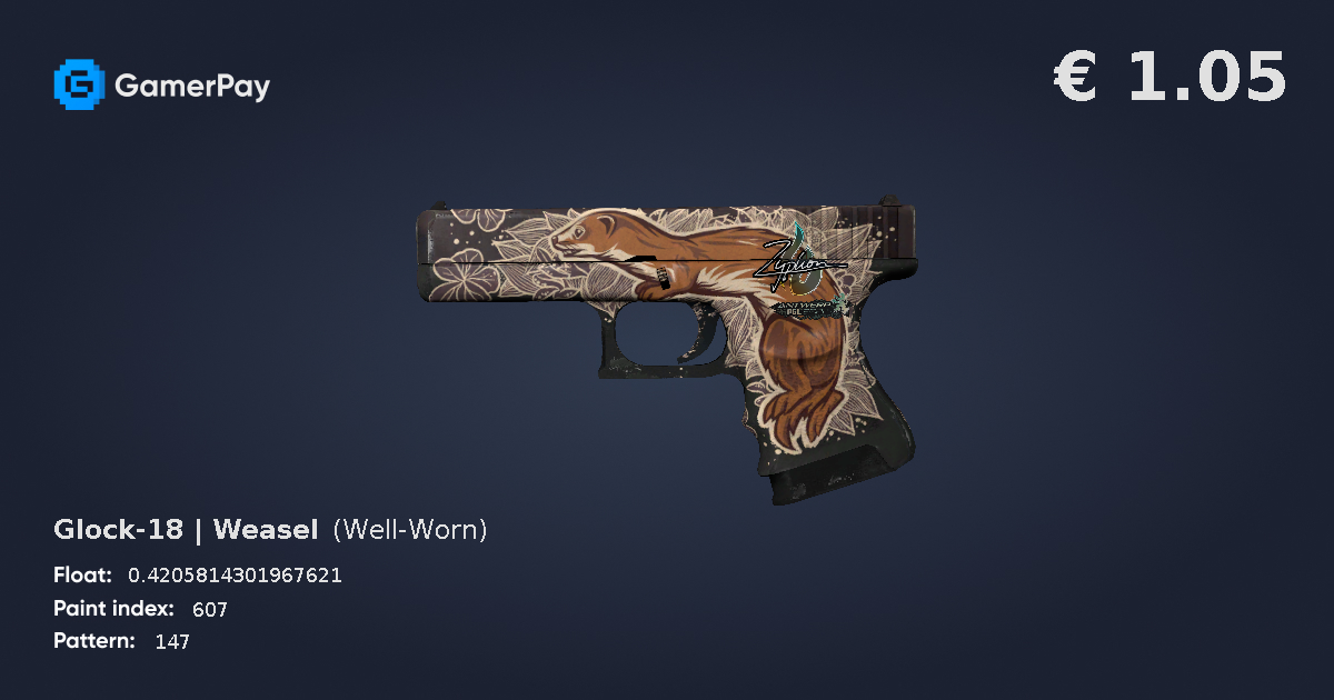 Glock-18 Weasel cs go skin instal the last version for iphone - upoivideos