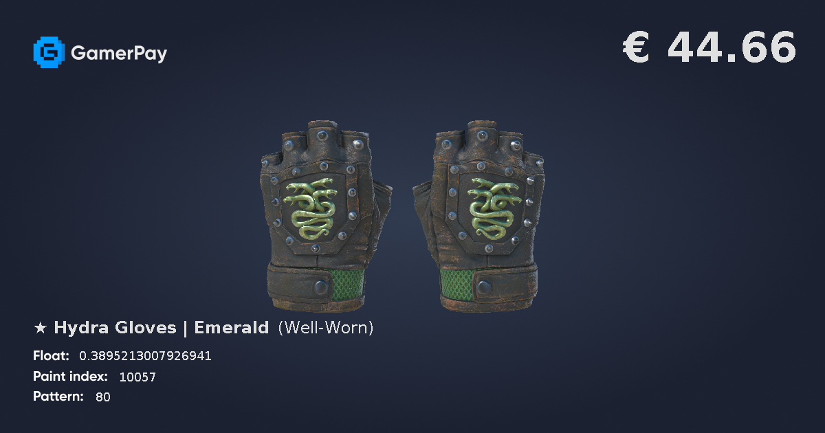 Hydra Gloves Emerald on GamerPay