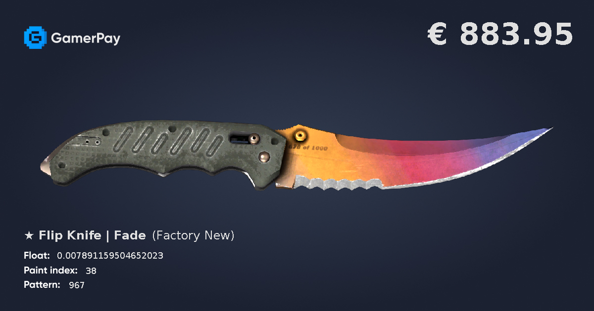 Flip Knife Fade on GamerPay