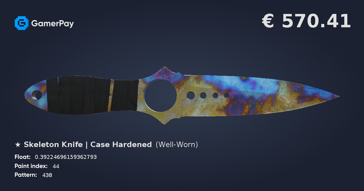 Skeleton Knife Case Hardened on GamerPay