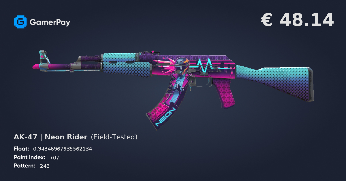 Neon Rider Ak Field Tested AK-47 | Neon Rider on GamerPay