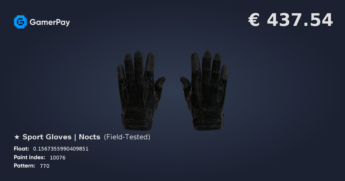 Sport Gloves Nocts on GamerPay