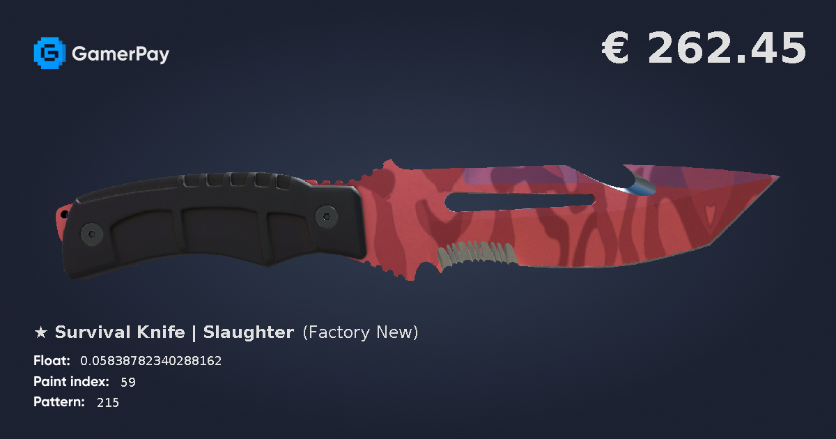 Survival Knife Slaughter on GamerPay