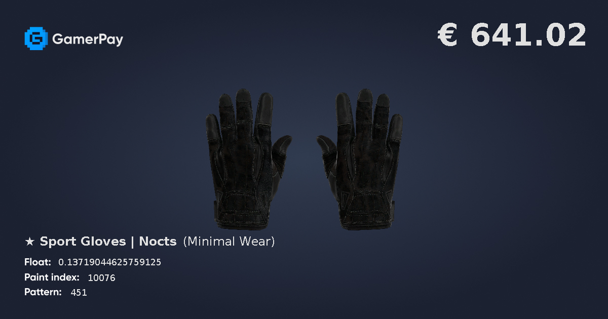 Sport Gloves Nocts on GamerPay