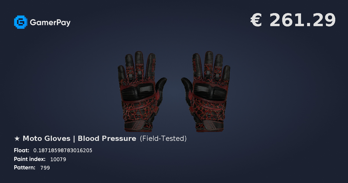 Moto Gloves Blood Pressure on GamerPay