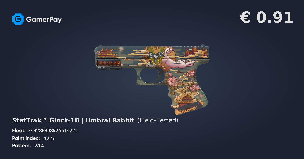 StatTrak™ Glock-18 | Umbral Rabbit on GamerPay