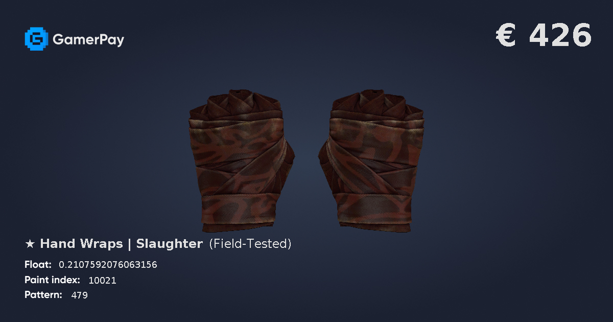 Hand Wraps Slaughter on GamerPay