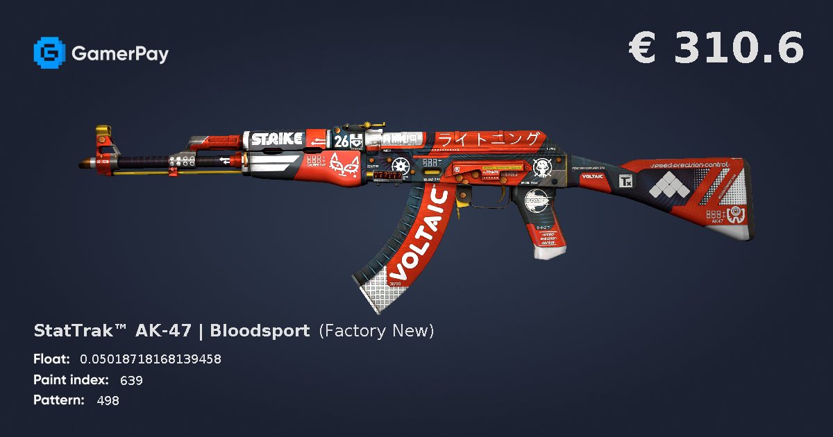 StatTrak™ AK-47 | Bloodsport on GamerPay
