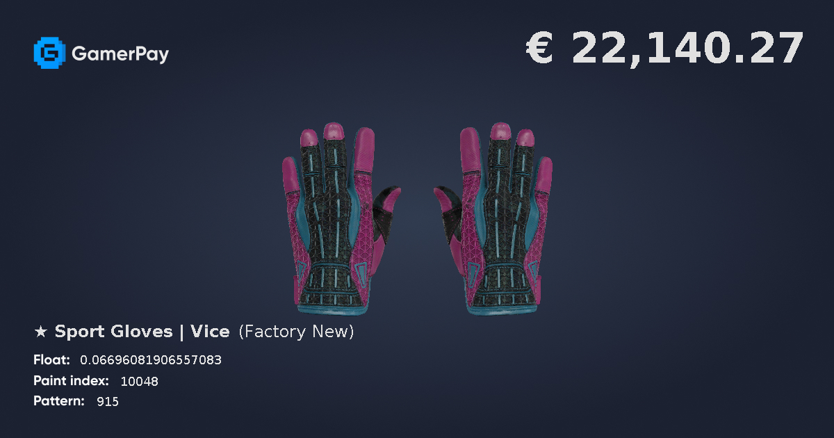 Sport Gloves Vice on GamerPay