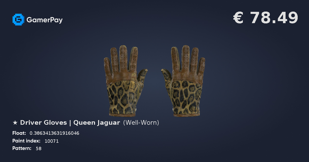 Driver Gloves Queen Jaguar on GamerPay