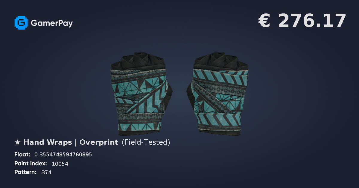 Hand Wraps Overprint on GamerPay