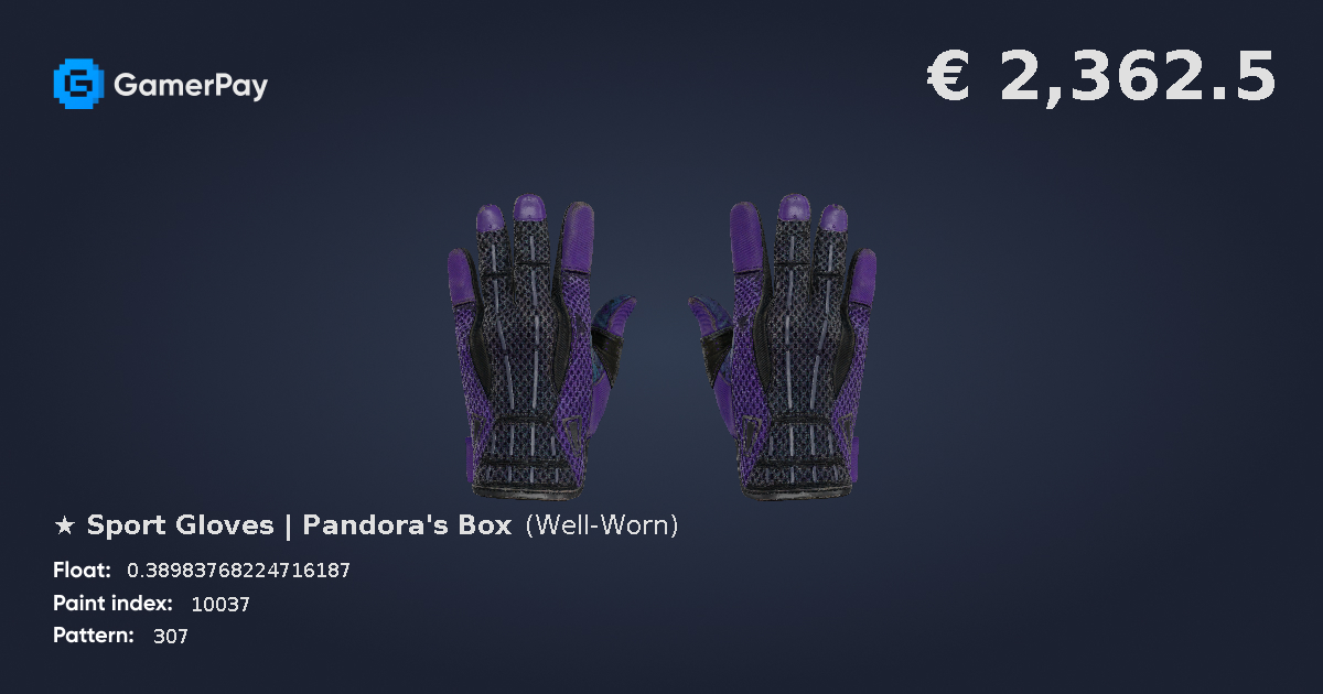 Sport Gloves Pandora's Box on GamerPay