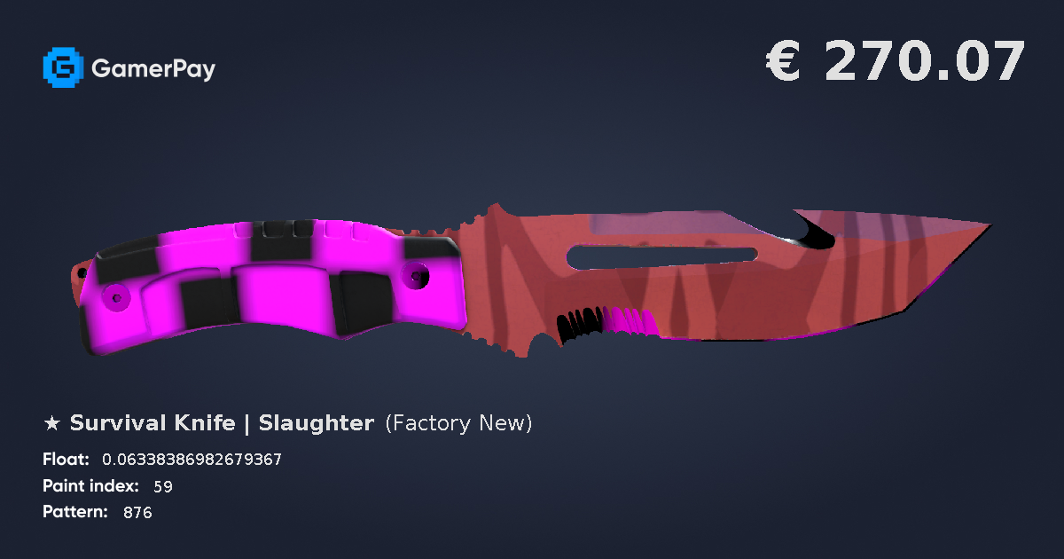 Survival Knife Slaughter on GamerPay
