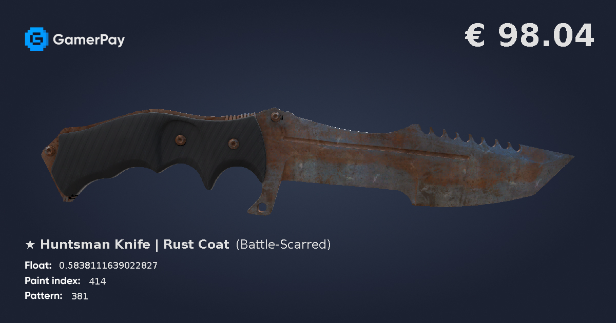 Huntsman Knife | Rust Coat on GamerPay