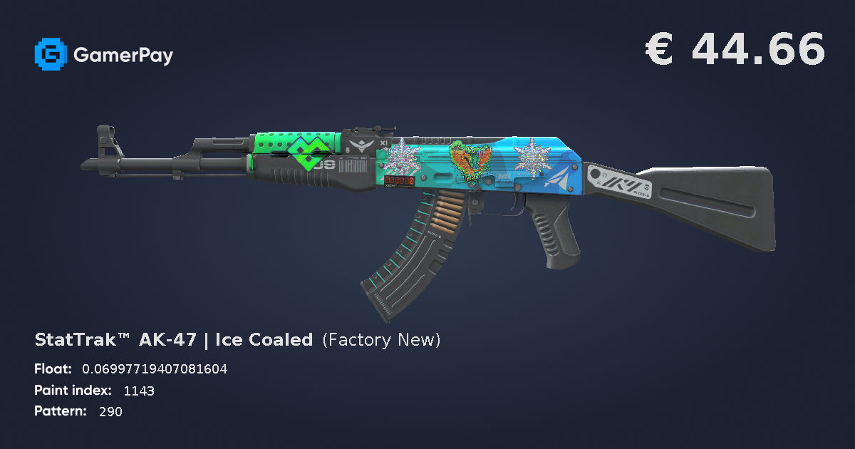 StatTrak™ AK-47 | Ice Coaled on GamerPay