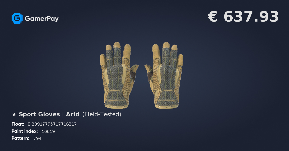 Sport Gloves Arid on GamerPay