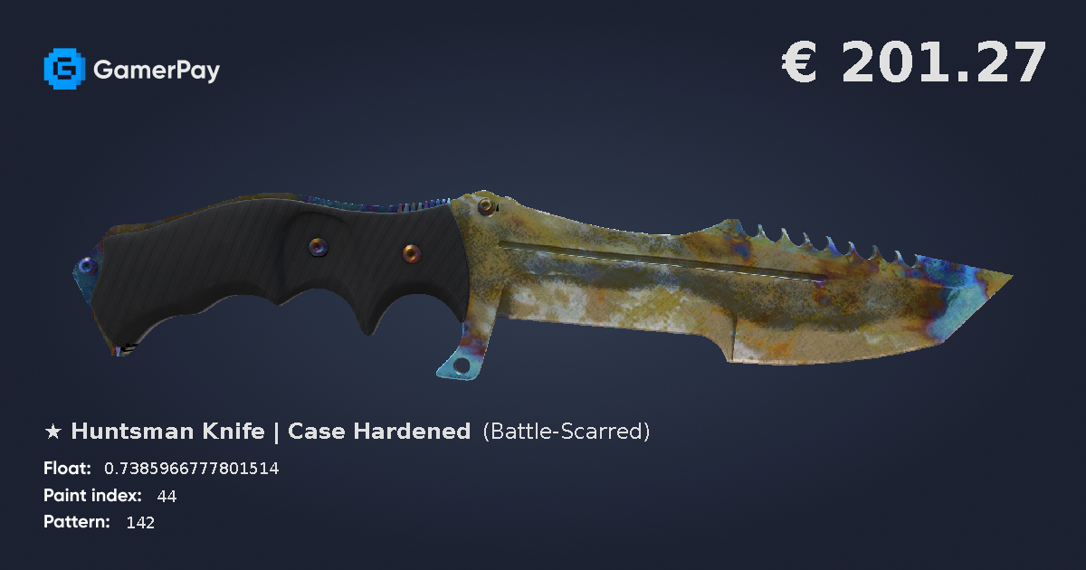 Huntsman Knife Case Hardened on GamerPay