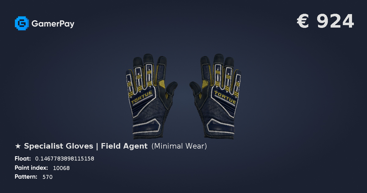 Specialist Gloves Field Agent on GamerPay