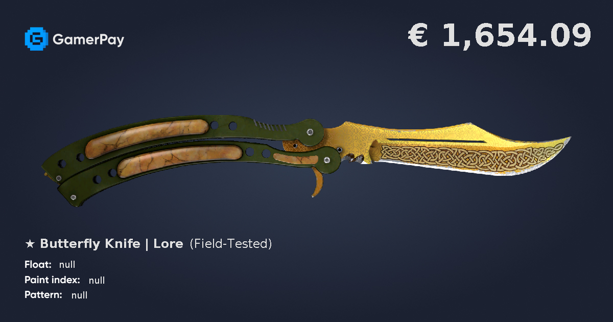 Butterfly Knife Lore on GamerPay