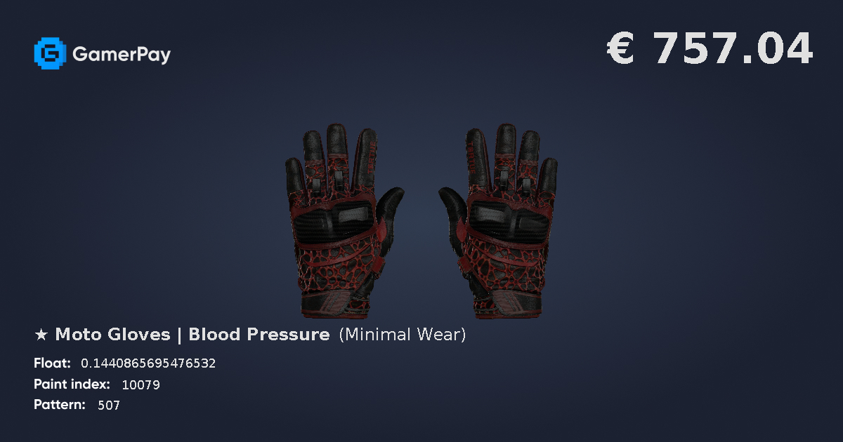Moto Gloves Blood Pressure on GamerPay