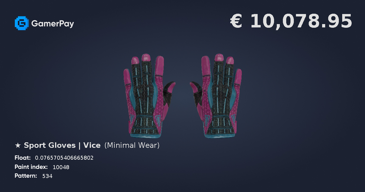 Sport Gloves Vice on GamerPay