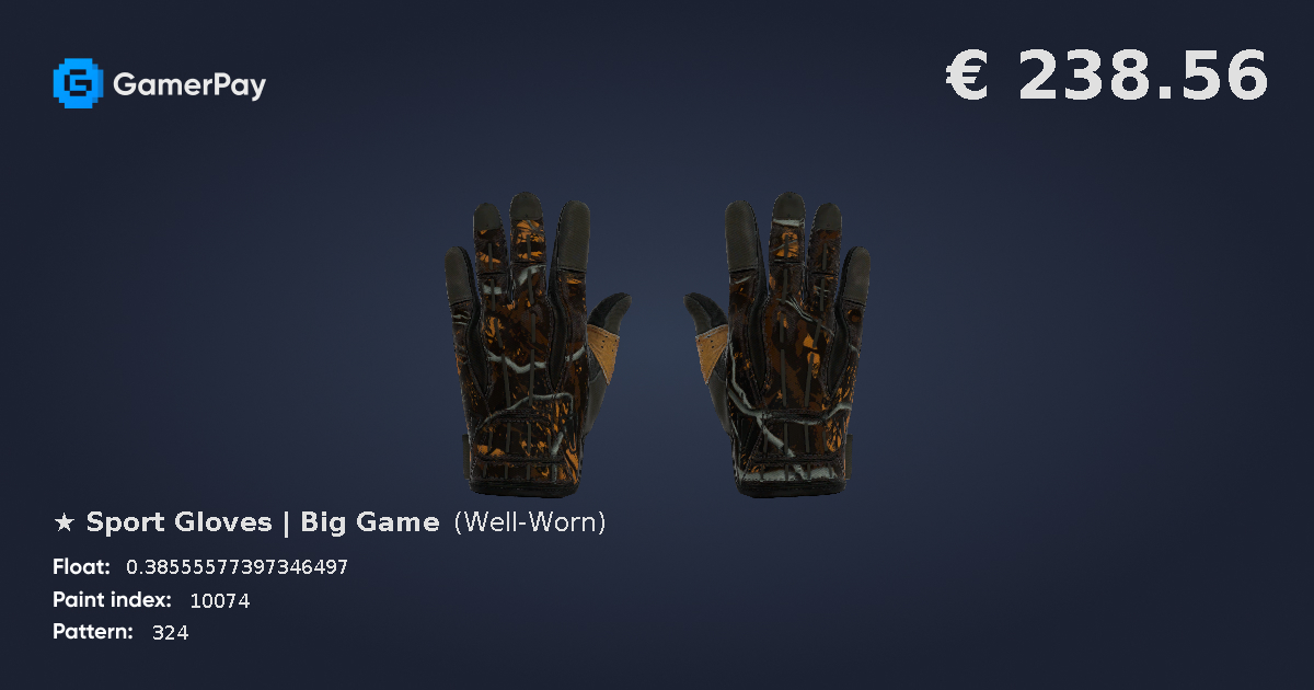 Sport Gloves Big Game on GamerPay
