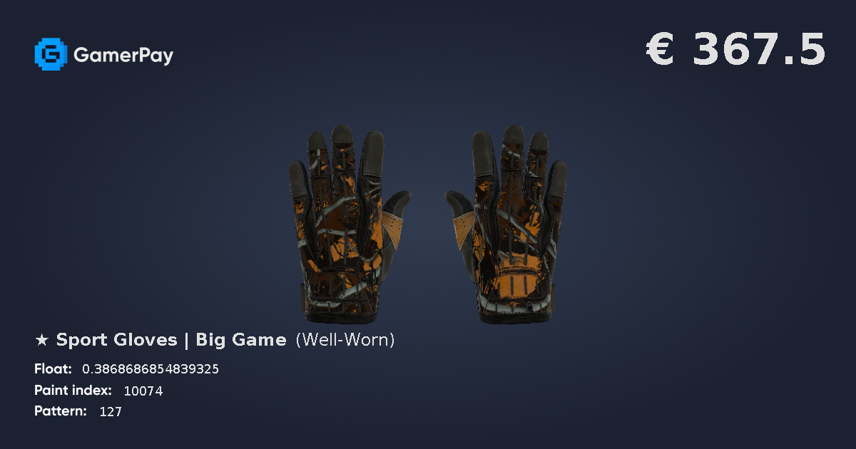 Sport Gloves Big Game on GamerPay