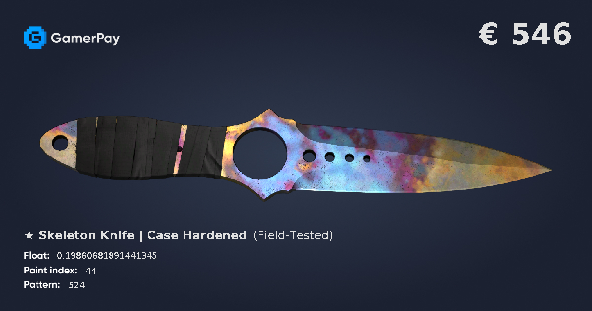 Skeleton Knife Case Hardened on GamerPay