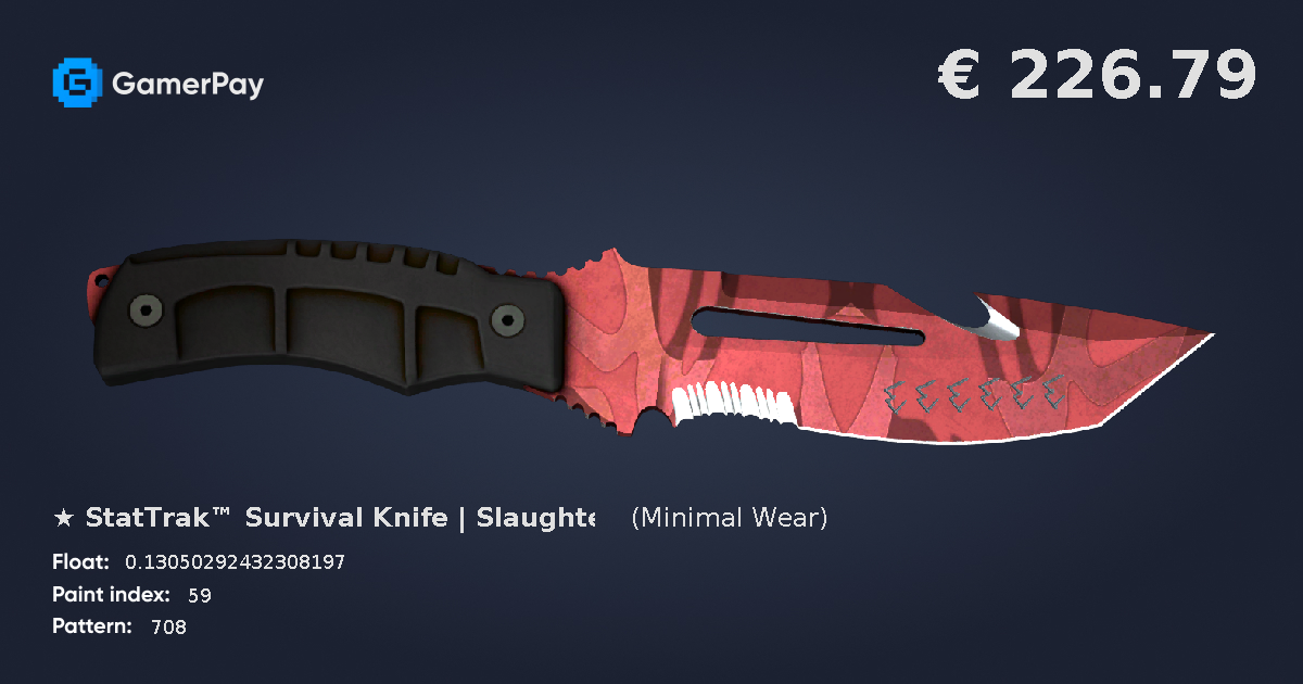 StatTrak™ Survival Knife Slaughter on GamerPay
