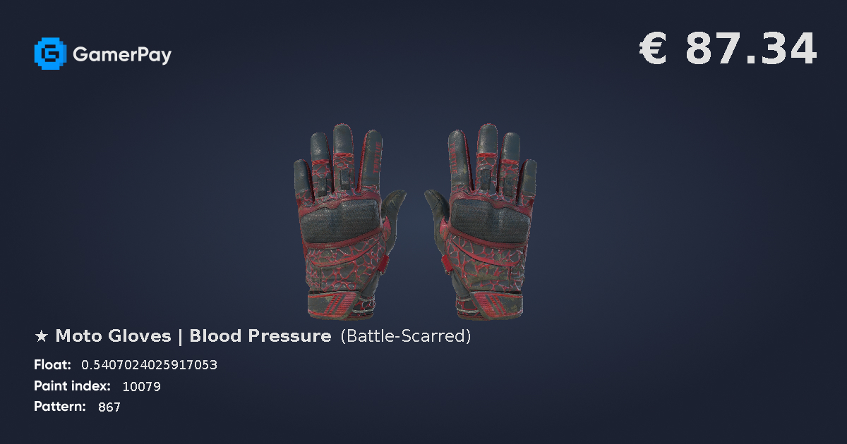 Moto Gloves Blood Pressure on GamerPay