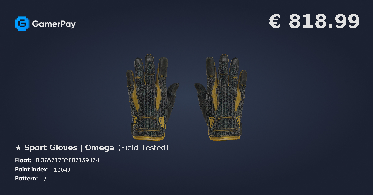 Sport Gloves Omega on GamerPay