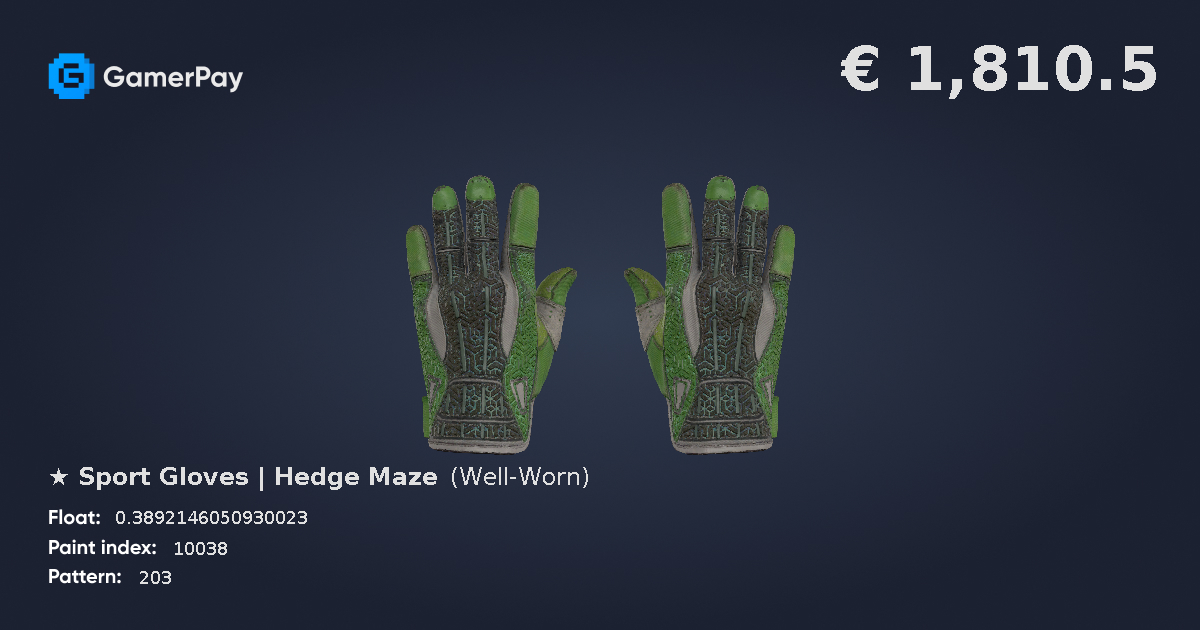 Sport Gloves Hedge Maze on GamerPay