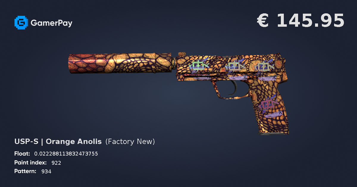 USPS Orange Anolis on GamerPay