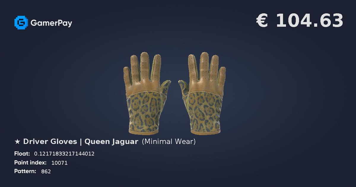 Driver Gloves Queen Jaguar on GamerPay