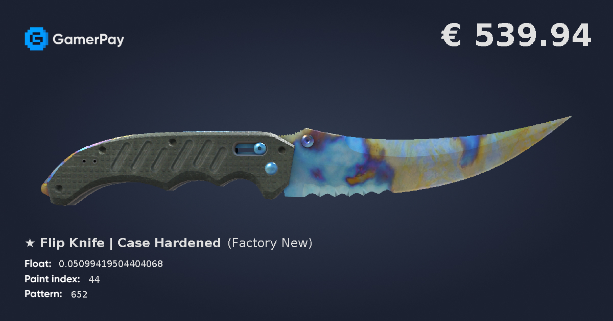 Flip Knife Case Hardened on GamerPay