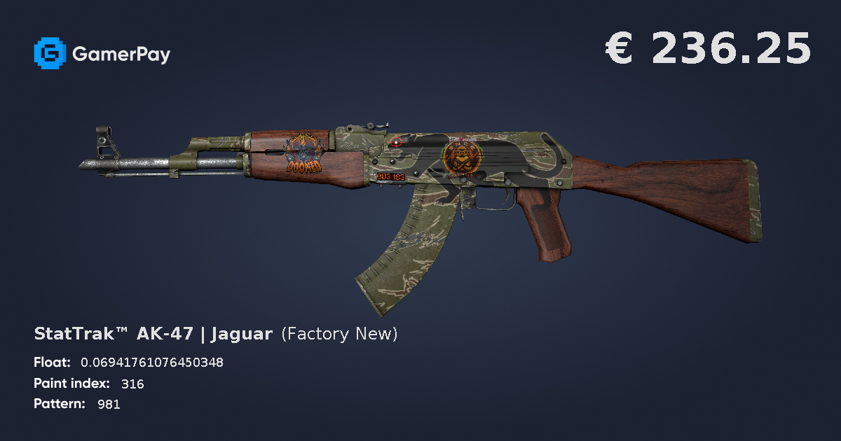 StatTrak™ AK-47 | Jaguar on GamerPay