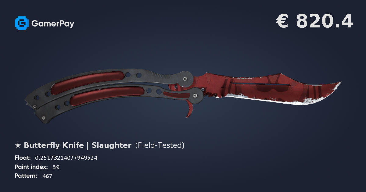 Butterfly Knife Slaughter on GamerPay