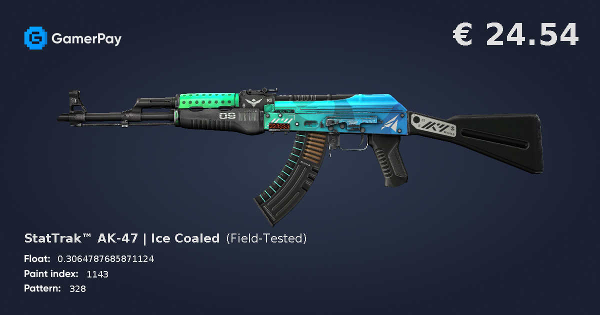 StatTrak™ AK-47 | Ice Coaled on GamerPay