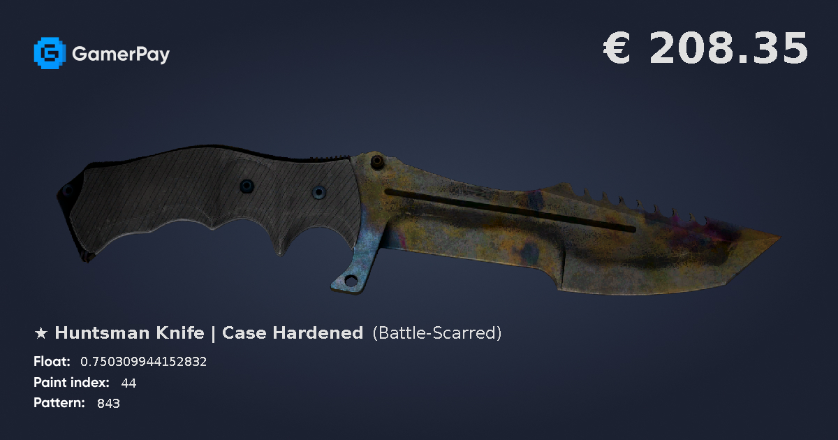 Huntsman Knife Case Hardened on GamerPay