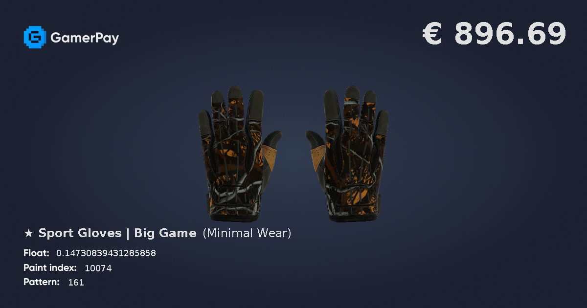 Sport Gloves Big Game on GamerPay