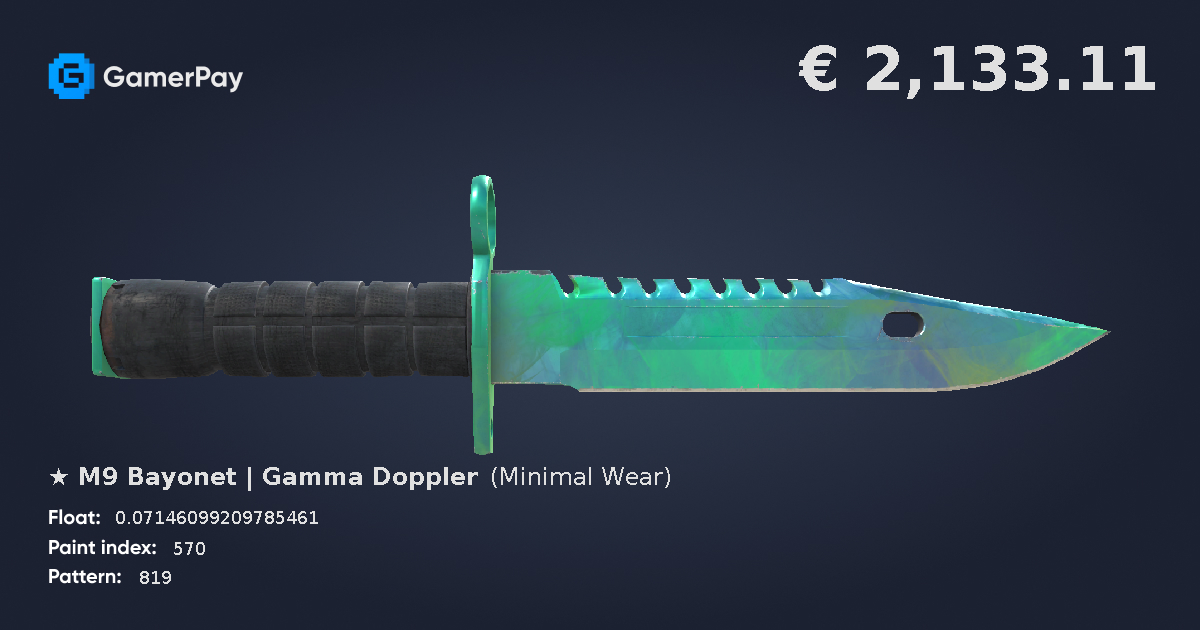 M9 Bayonet Gamma Doppler Phase 2 Price gamerpay.gg