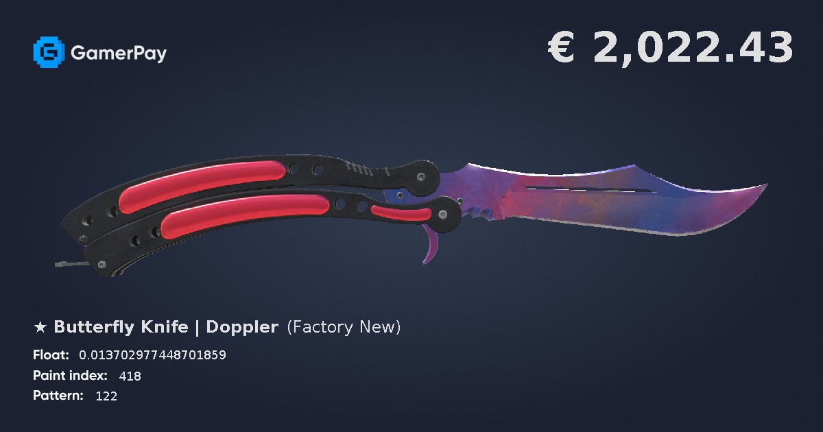 Butterfly Knife Doppler Phase 1 on GamerPay