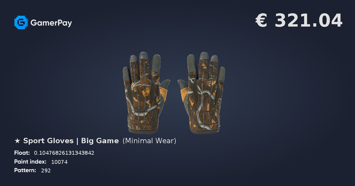 Sport Gloves Big Game on GamerPay