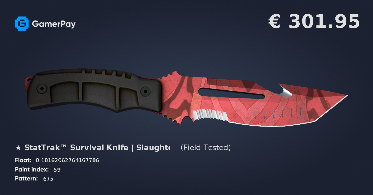 StatTrak™ Survival Knife Slaughter on GamerPay