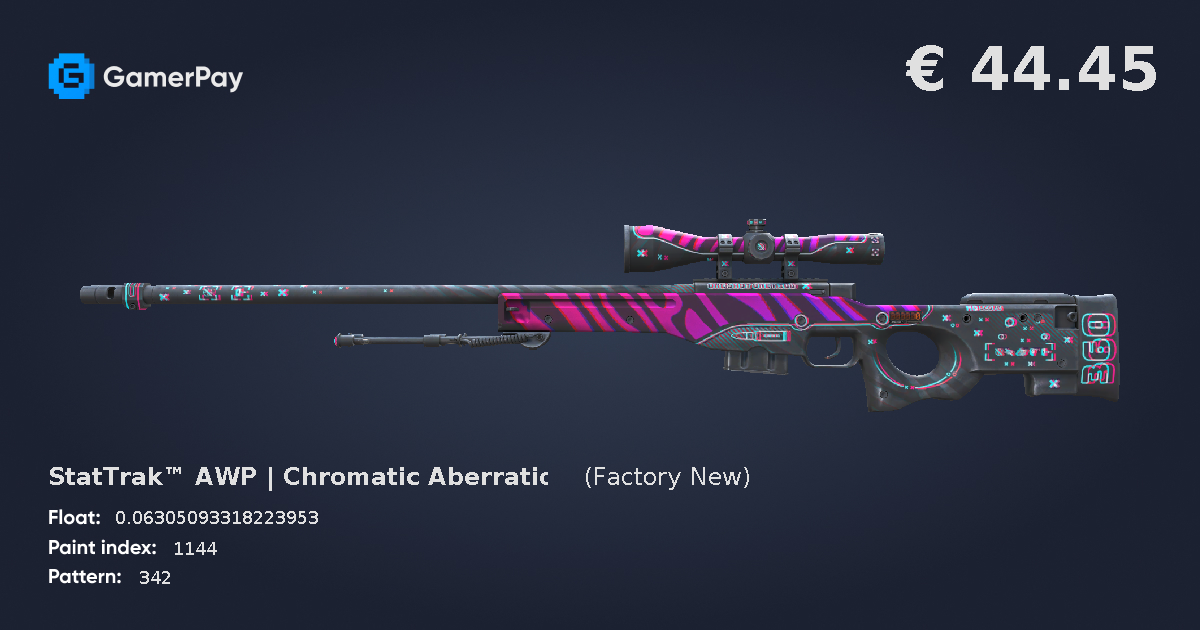 StatTrak™ AWP | Chromatic Aberration on GamerPay