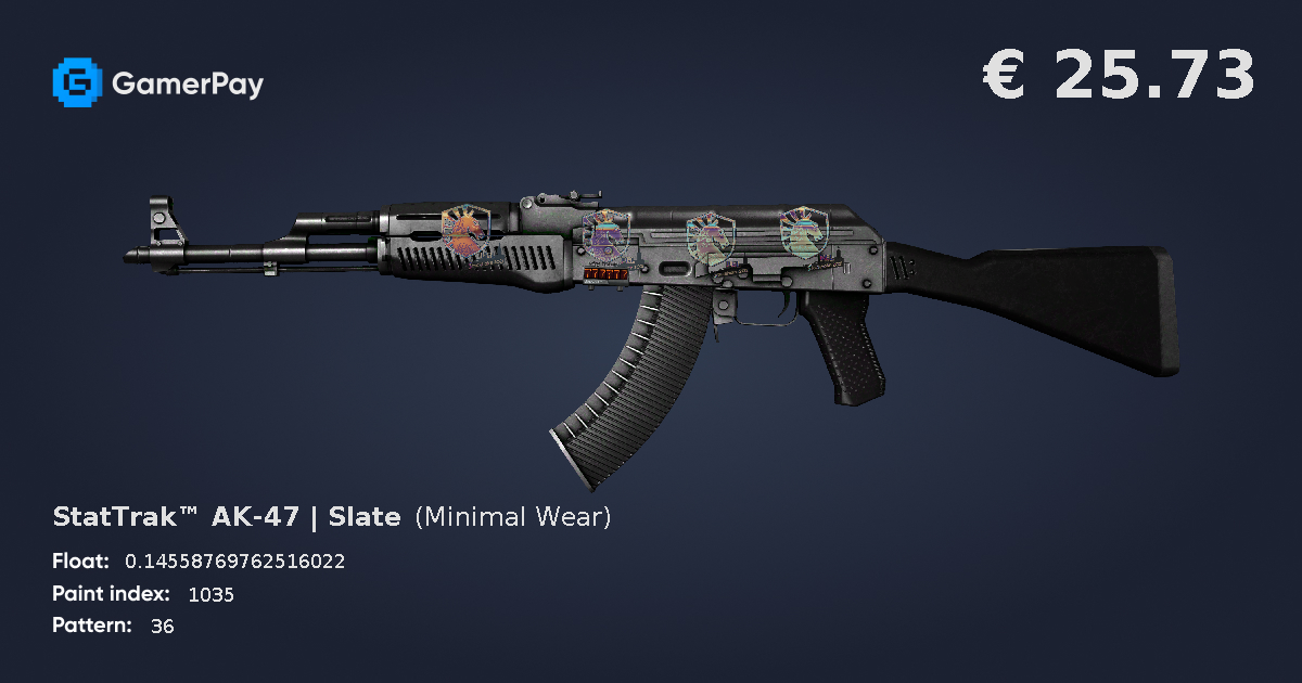 StatTrak™ AK-47 | Slate on GamerPay